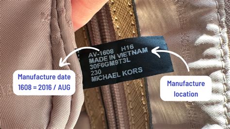 Michael Kors Bag Serial Numbers .